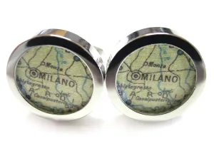 Milan Map Cufflinks