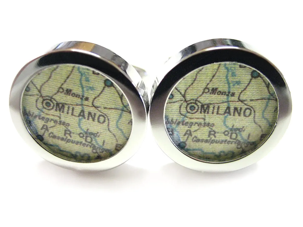Milan Map Cufflinks