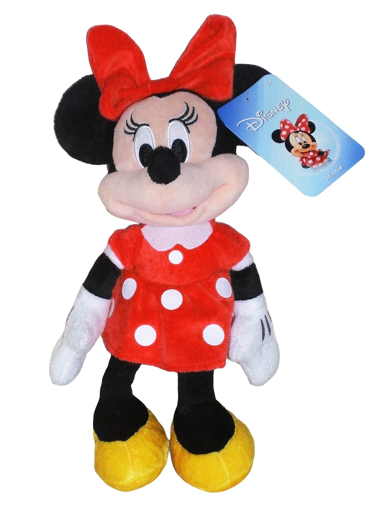 Minnie Mouse Plush Doll Toy 11" & Girls Minnie Headband with Ears Bow Red Set