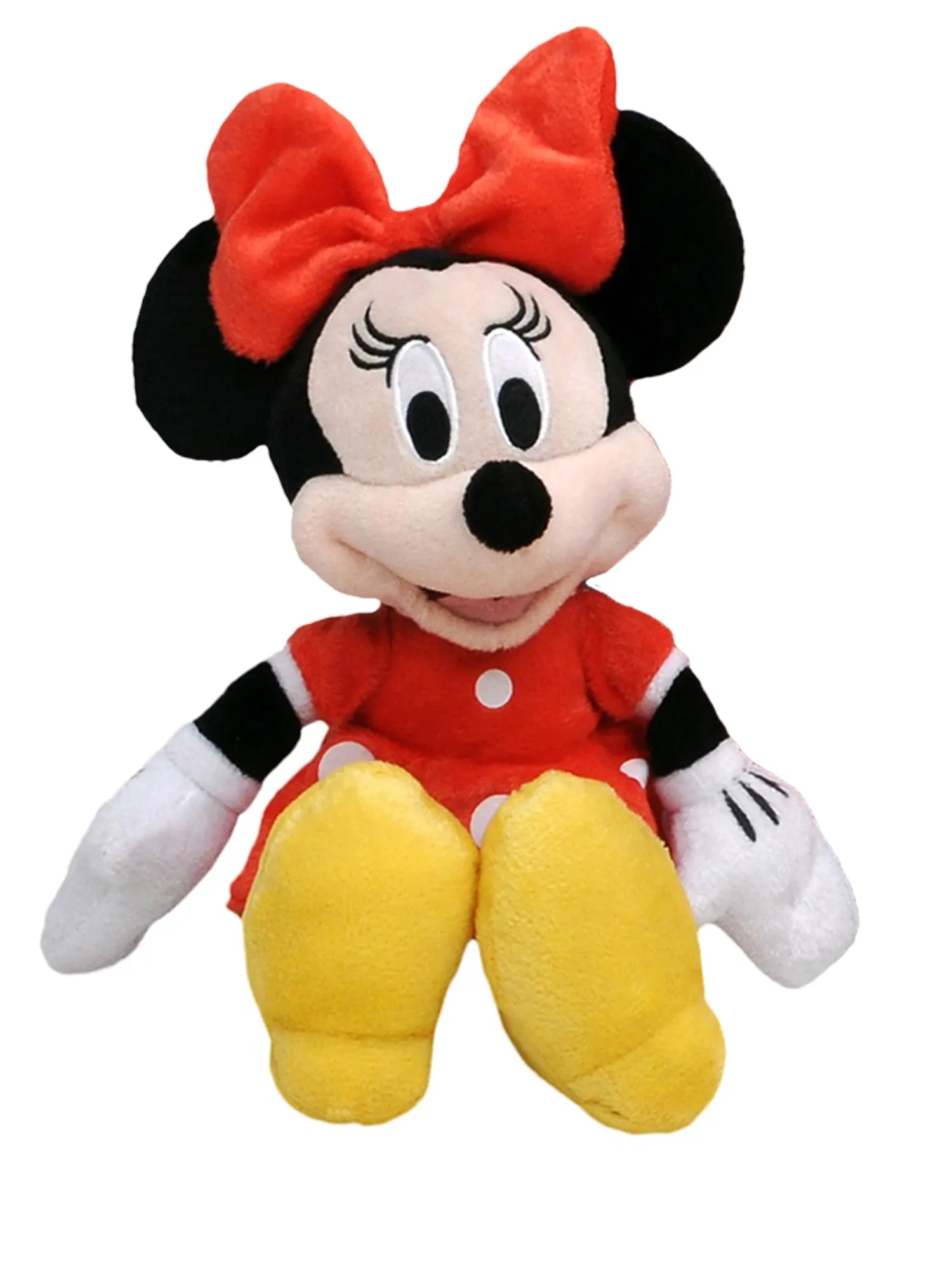Minnie Mouse Plush Doll Toy 11" & Girls Minnie Headband with Ears Bow Red Set
