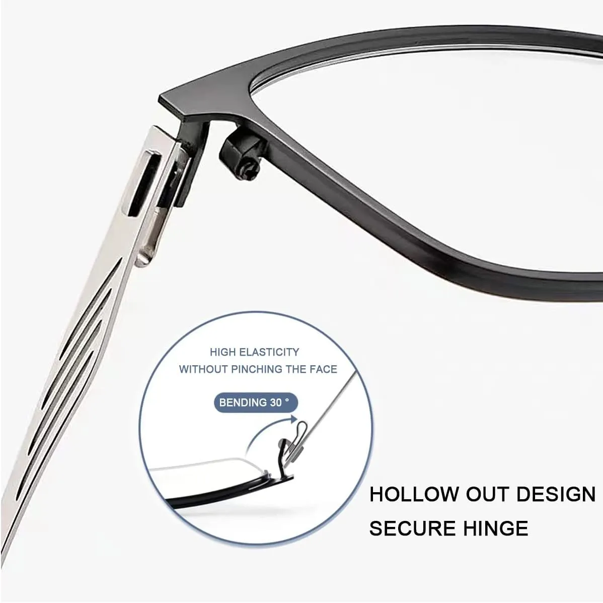 MIRYEA Photochromic Progressive Multifocus Transition Reading Sunglasses UV Protection Sun Reader Blue Light Blocking Glasses