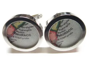 Monaco Map Cufflinks
