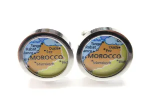 Morocco Map Cufflinks