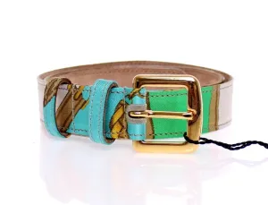 Multicolor Silk Belt