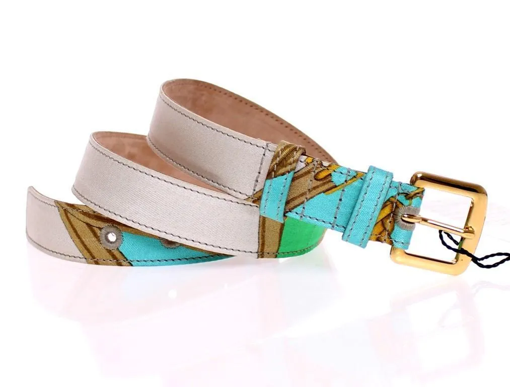 Multicolor Silk Belt