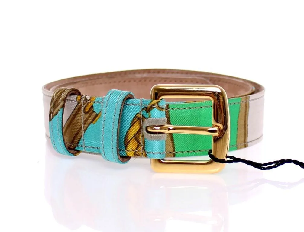 Multicolor Silk Belt