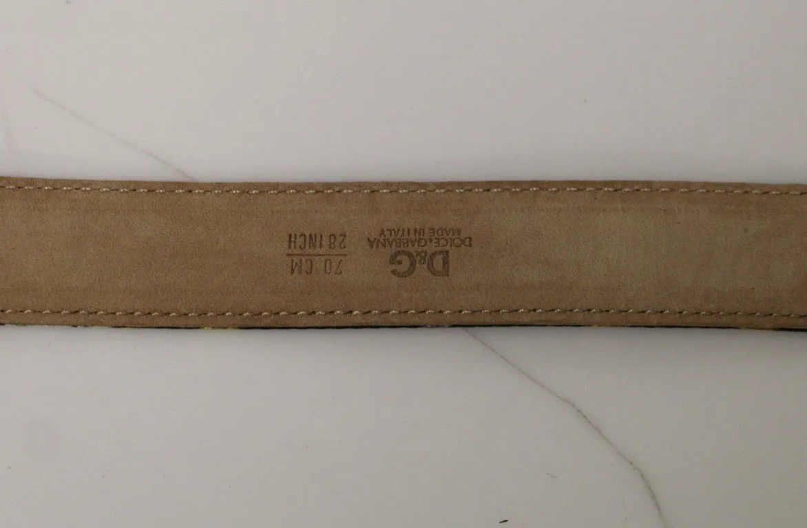 Multicolor Silk Logo Belt