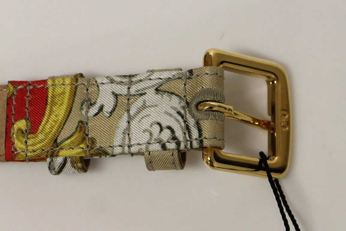 Multicolor Silk Logo Belt
