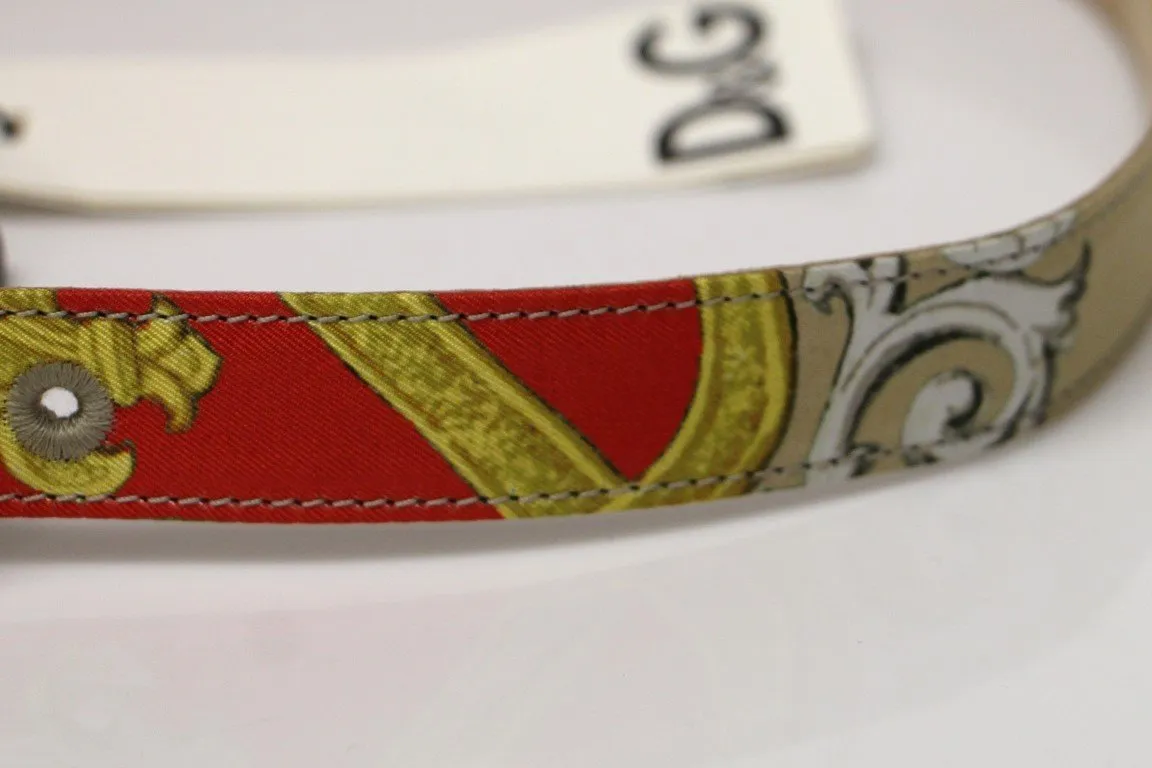 Multicolor Silk Logo Belt