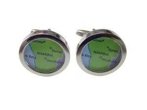 Namibia Map Cufflinks