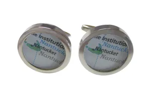 Nantucket Massachusetts Map Cufflinks