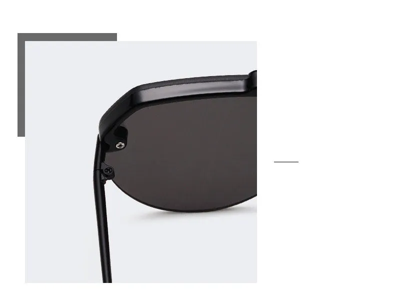 NEW Fashion Semi Rimless Pilot Red Sunglasses