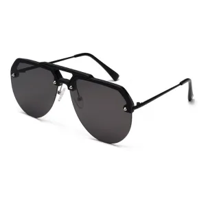 NEW Fashion Semi Rimless Pilot Red Sunglasses