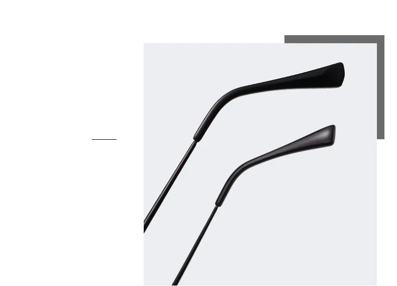 NEW Fashion Semi Rimless Pilot Red Sunglasses