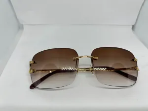 New** Gold Big C w/ Custom Brown Lenses