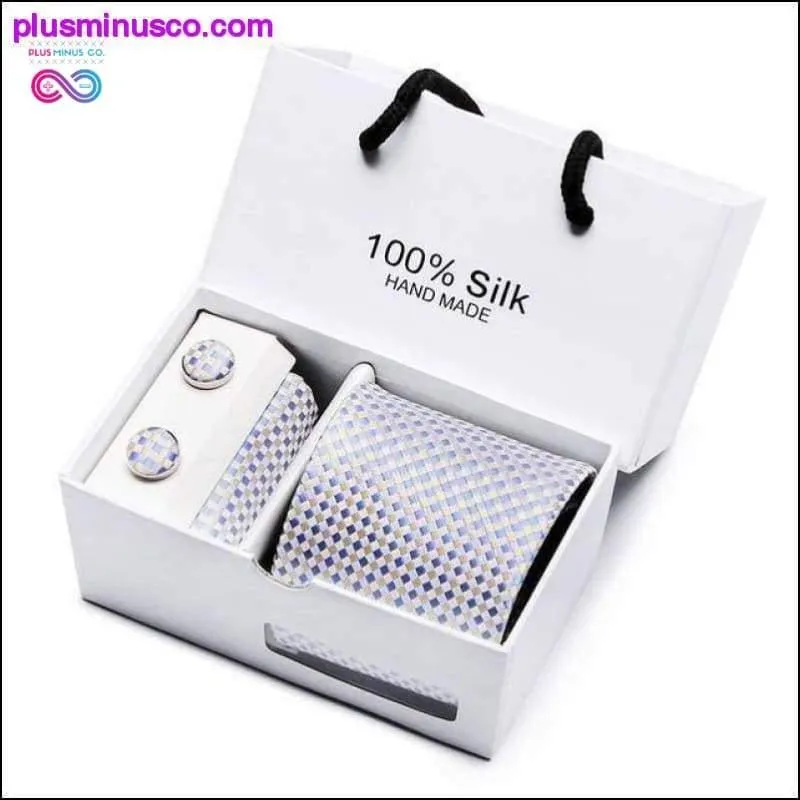New Plaid men ties set Extra Long Size 145cm*8cm Necktie