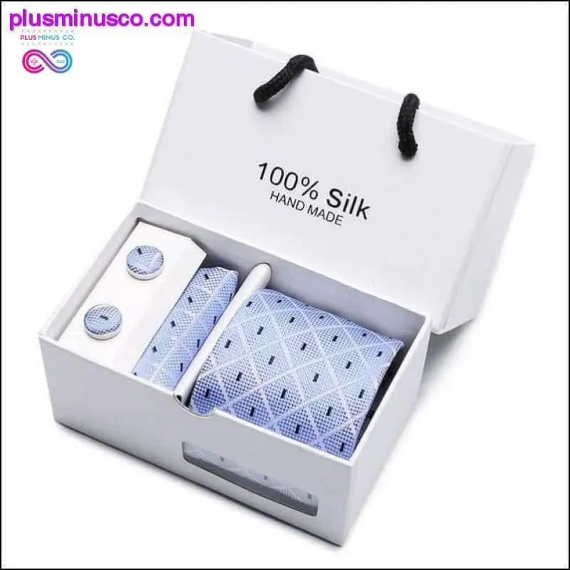 New Plaid men ties set Extra Long Size 145cm*8cm Necktie