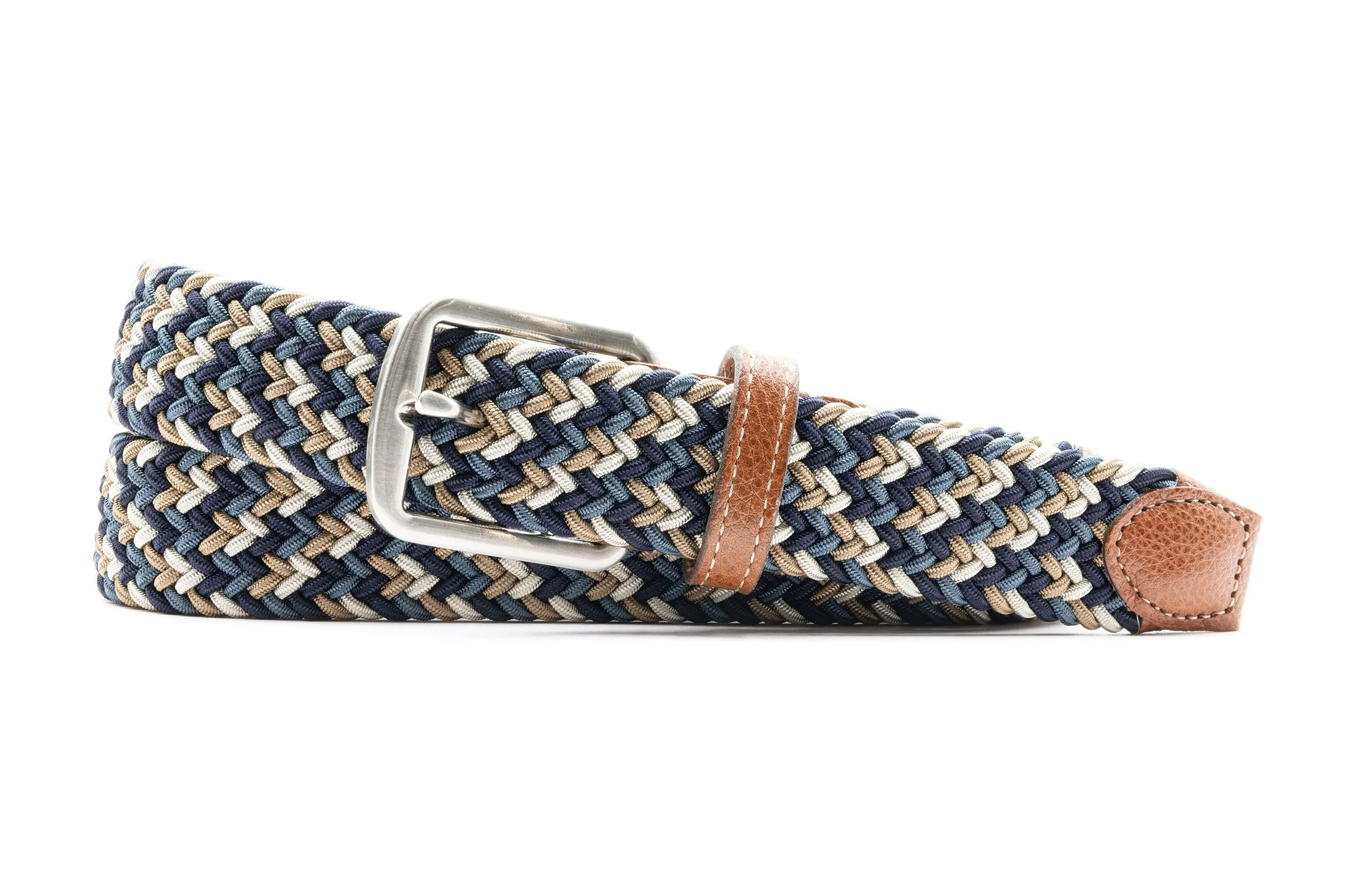 Newport Woven Stretch Belt in River