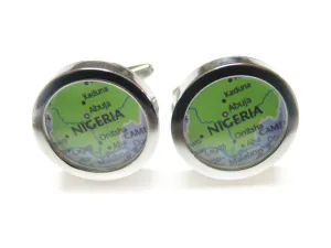 Nigeria Map Cufflinks