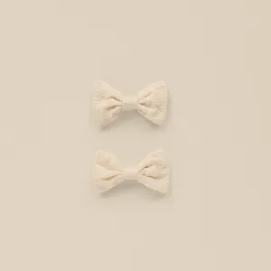 Noralee Little Bow Clip Set in Natural