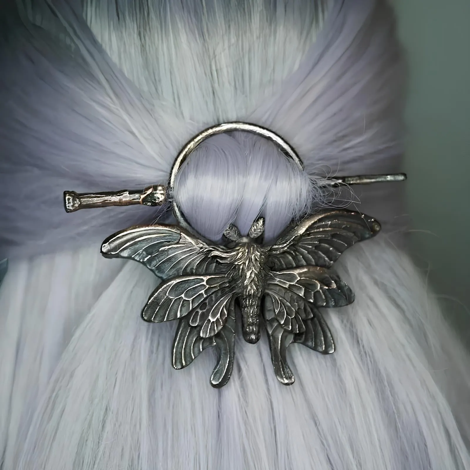 Nordic Gothic Metal Hair Stick – A Statement Headdress for Bold Elegance