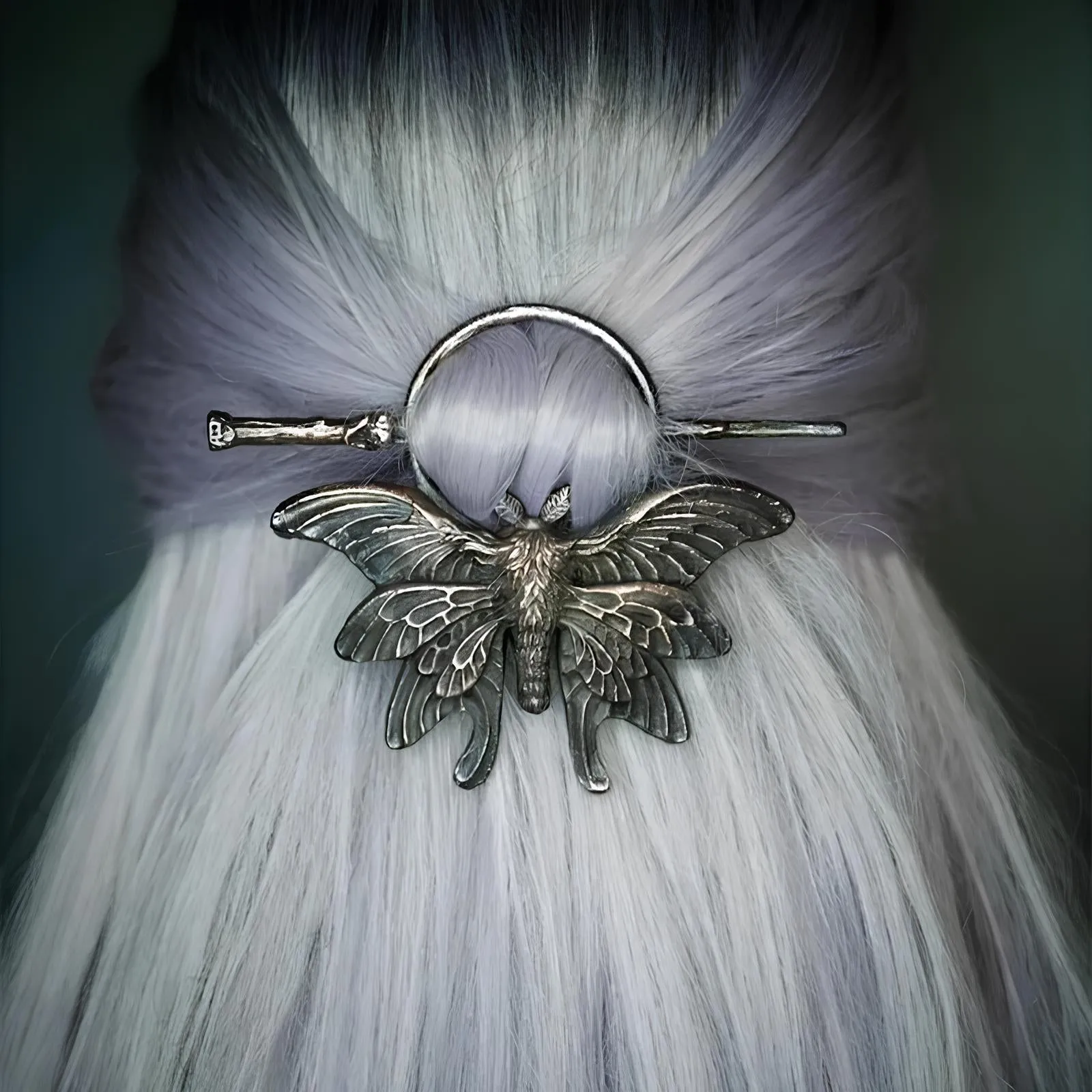 Nordic Gothic Metal Hair Stick – A Statement Headdress for Bold Elegance