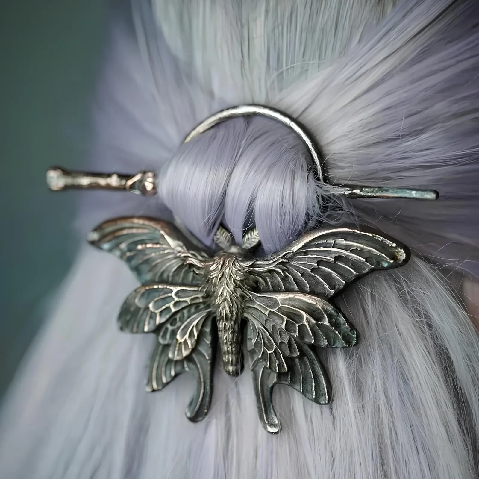 Nordic Gothic Metal Hair Stick – A Statement Headdress for Bold Elegance