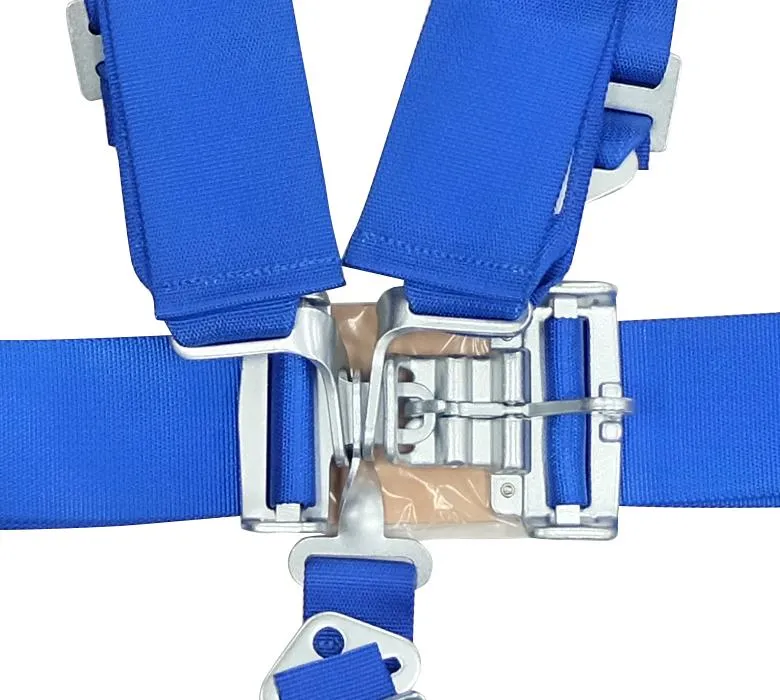 NRG SBH-5PCBL Blue SFI 16.1 5 Point 3 inch Seat Belt Harness with Latch