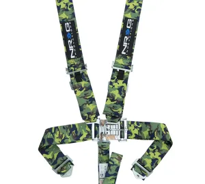 NRG SBH-5PCCAMO SFI 16.1 5 Point 3 inch Seat Belt Harness with Latch