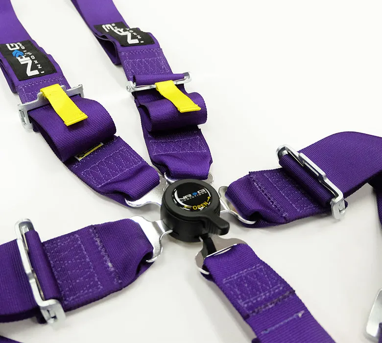 NRG SBH-RS5PCPP Purple SFI 16.1 5 Point 3 inch Seat Belt Harness with Cam Lock