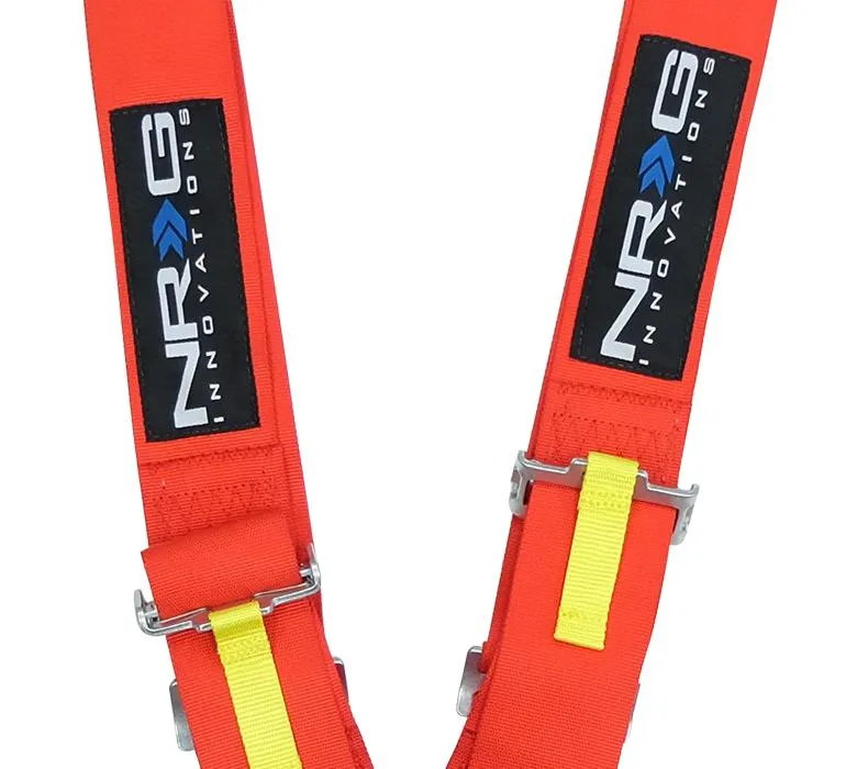 NRG SBH-RS5PCRD Red SFI 16.1 5 Point 3 inch Seat Belt Harness with Cam Lock
