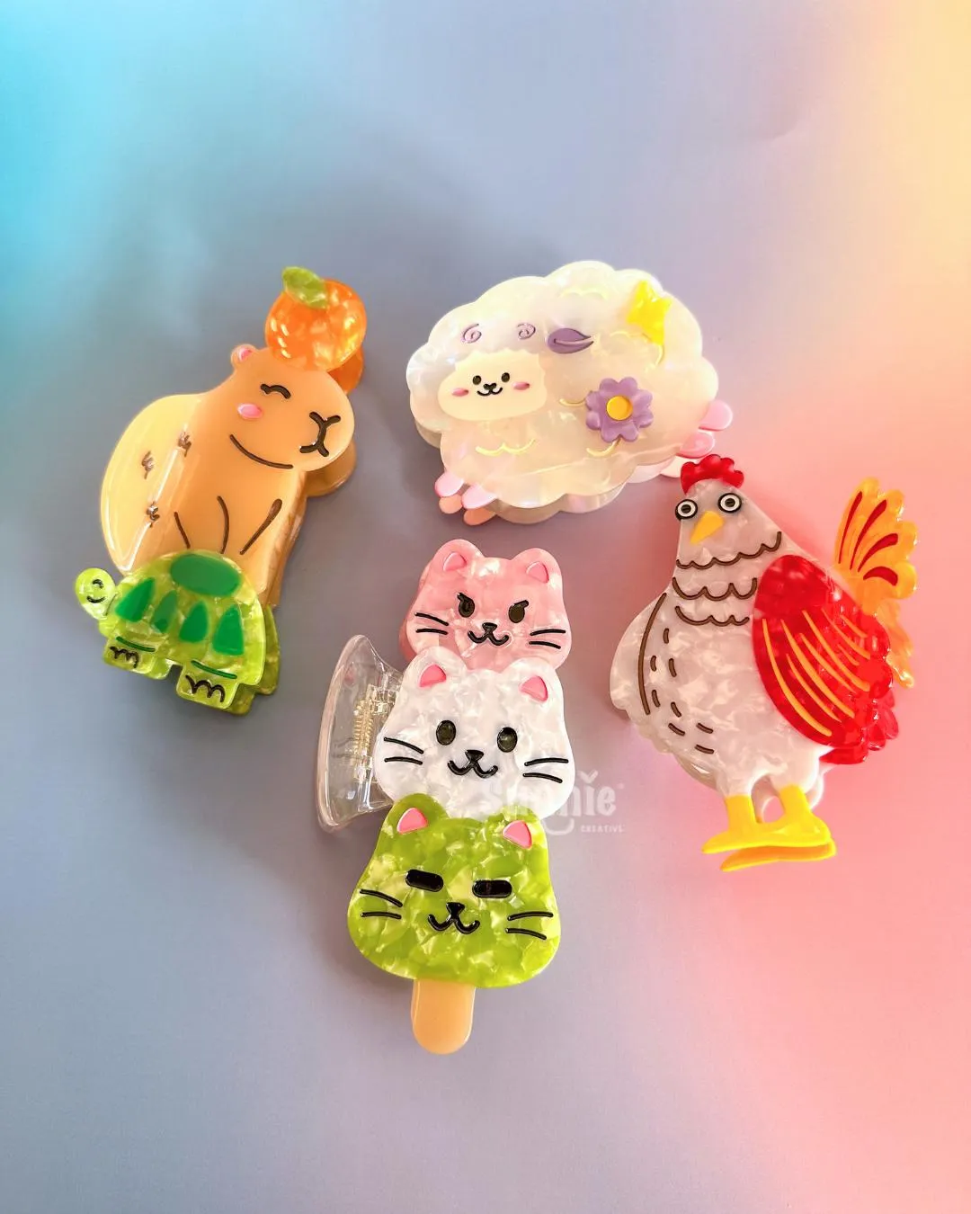 Nugget the Chicken Hair Claw Clip