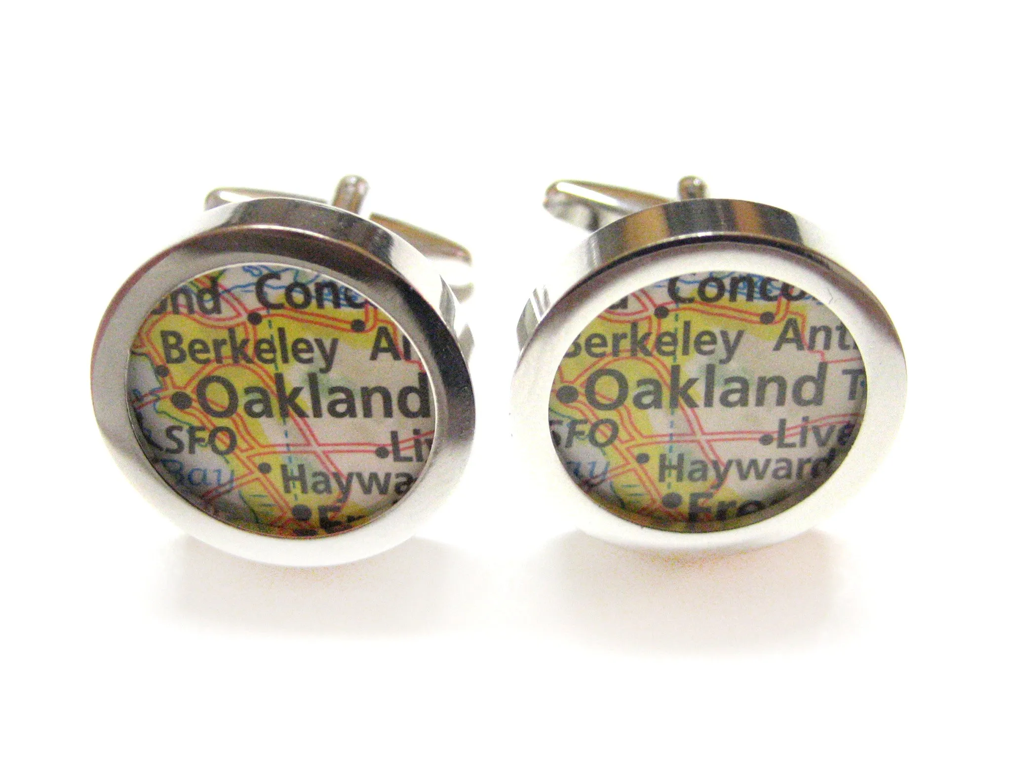 Oakland California Map Cufflinks