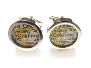 Oakland California Map Cufflinks