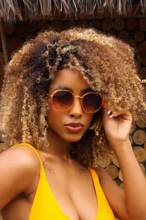 Octagonal Ombre Blaze Sunglasses