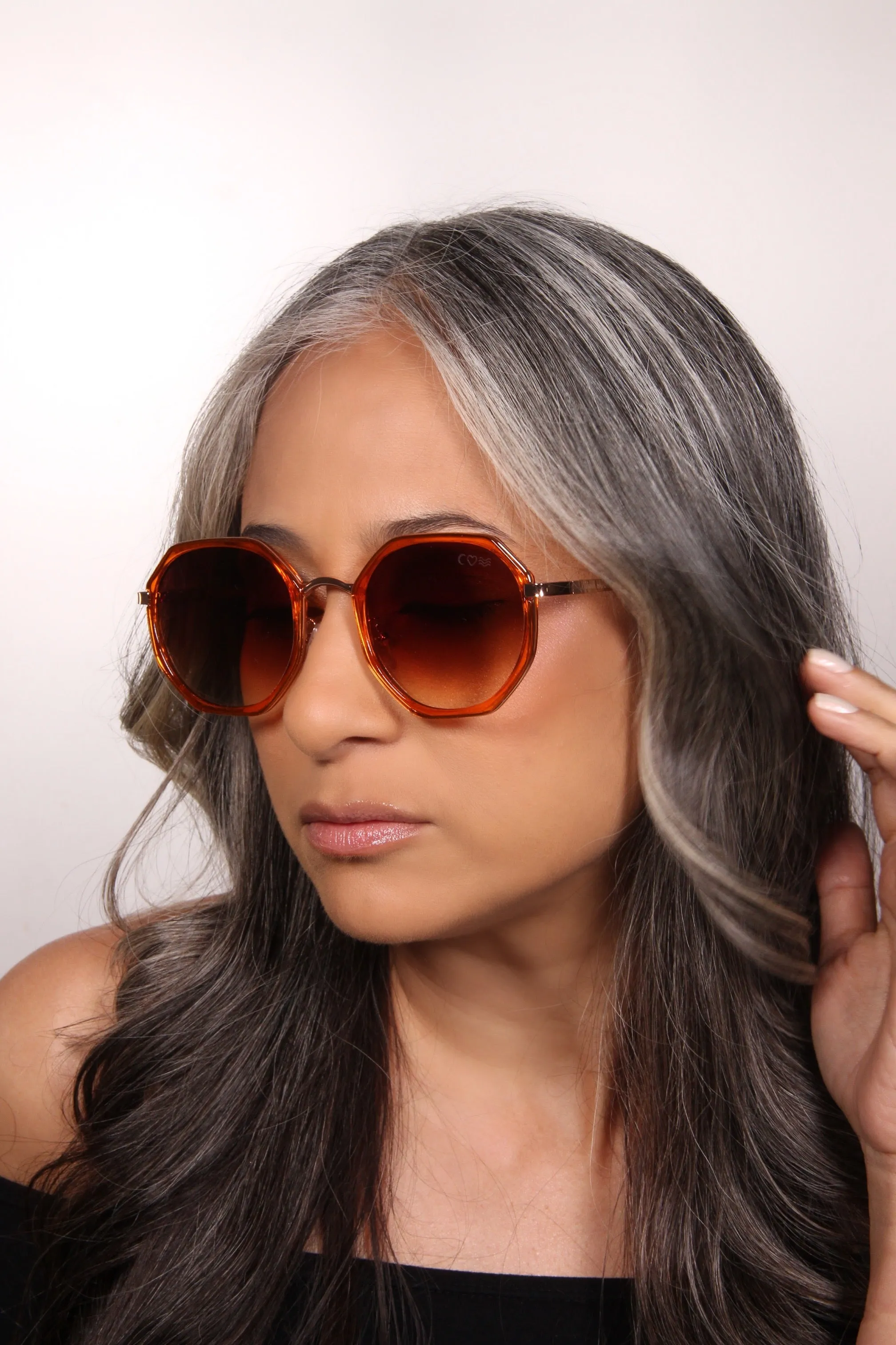 Octagonal Ombre Blaze Sunglasses