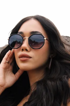 Octagonal Ombre Noir Sunglasses