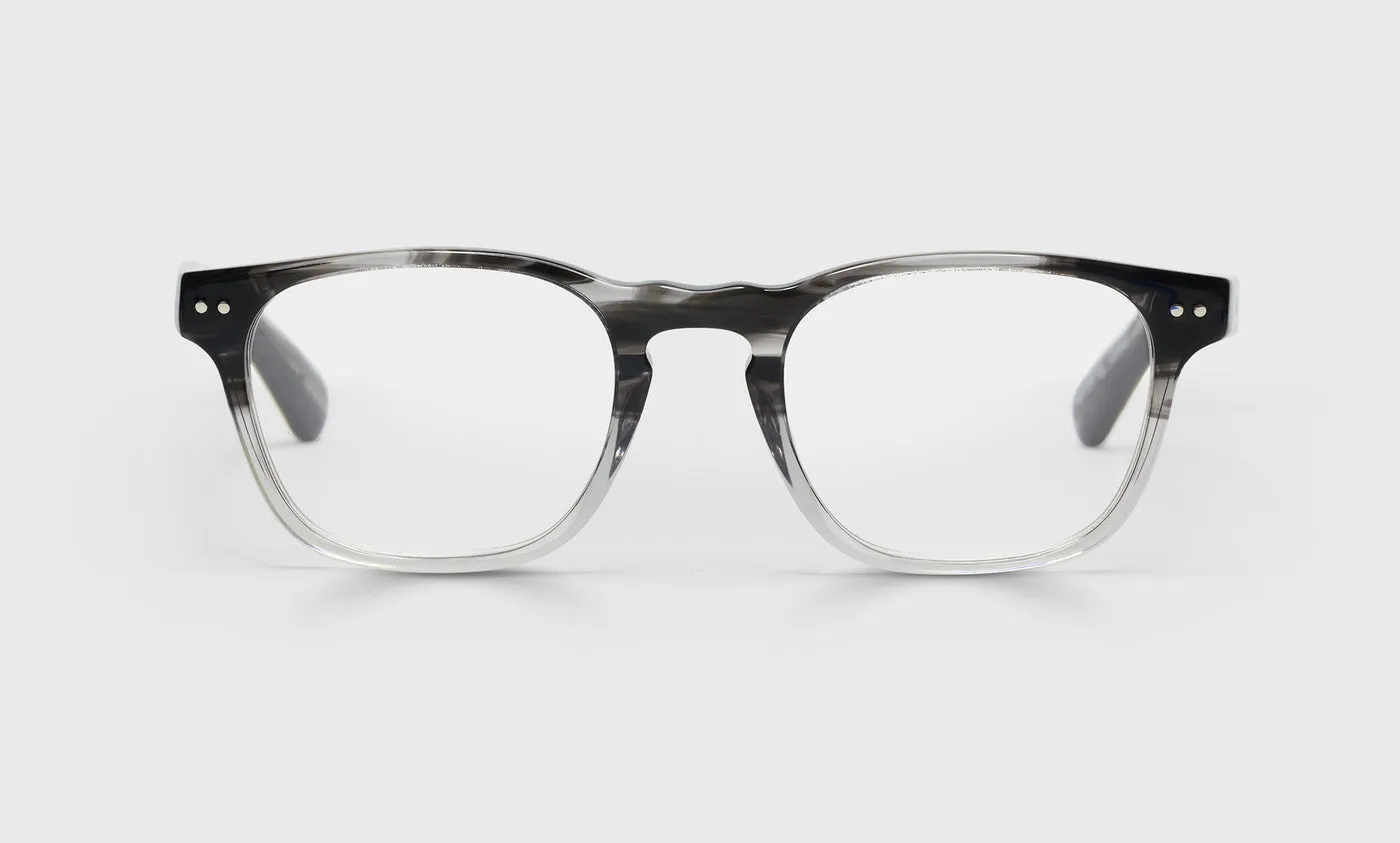 Old Sport Wide Color 88 - Black Grey Fade Front with Black Temples