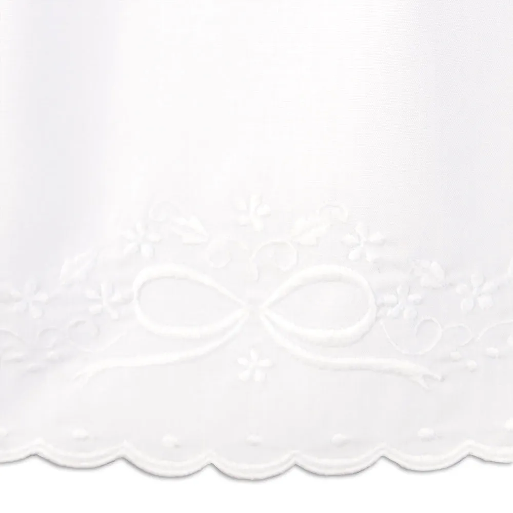 Optic White Embroidered Spaghetti Strap Sundress