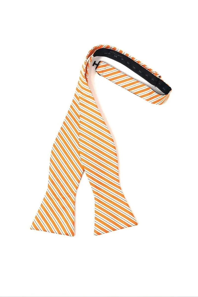 Orange Newton Stripe Bow Tie