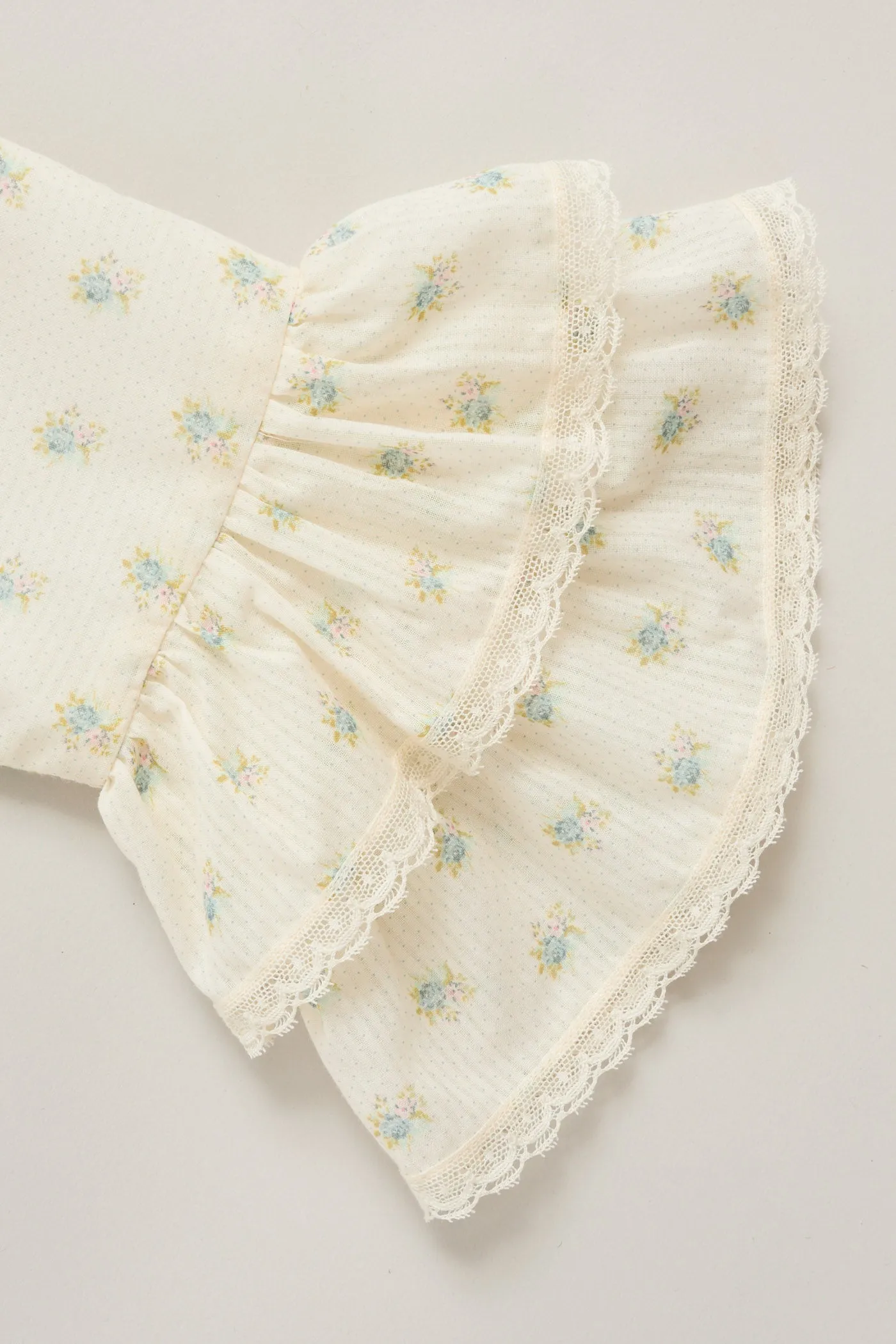 Pastry Dress  Blue Spring Flowers
