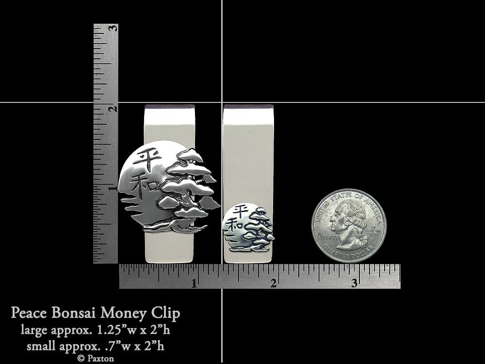 Peace Bonsai Money Clip Sterling Silver
