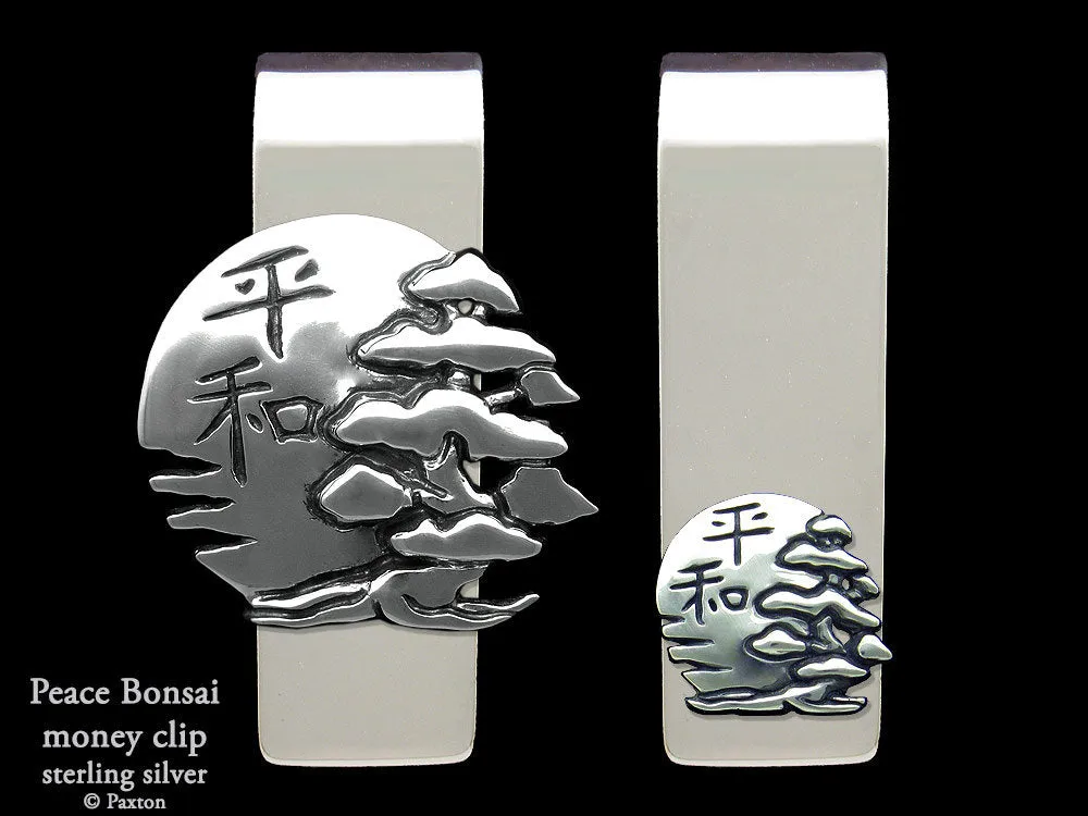 Peace Bonsai Money Clip Sterling Silver
