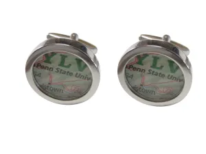 Penn State University Map Cufflinks