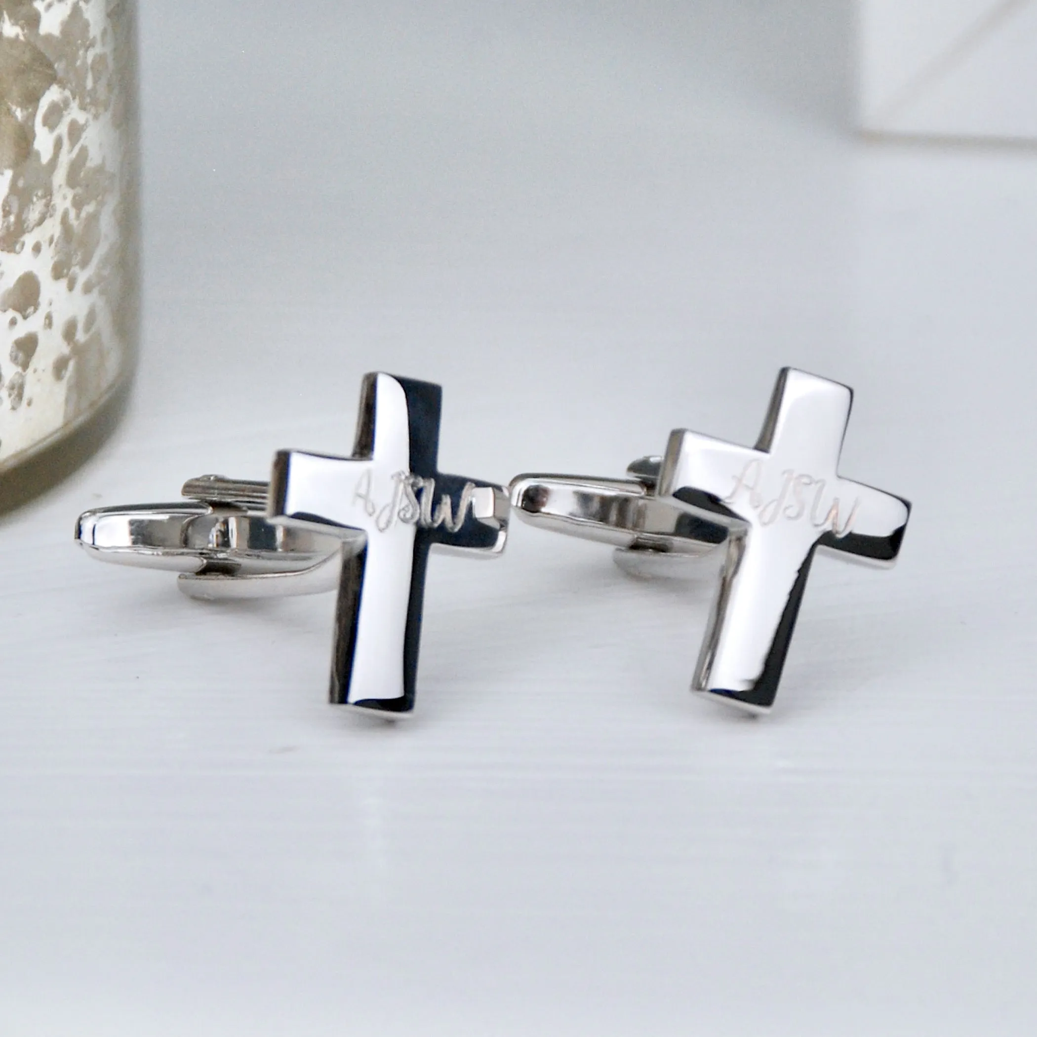 Personalised Cross Cufflinks