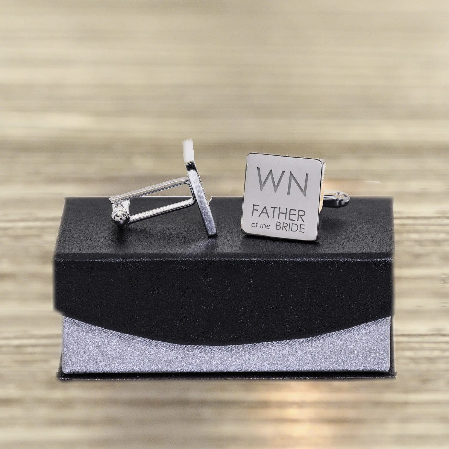 Personalised Initial Cufflinks - Wedding Party Roles