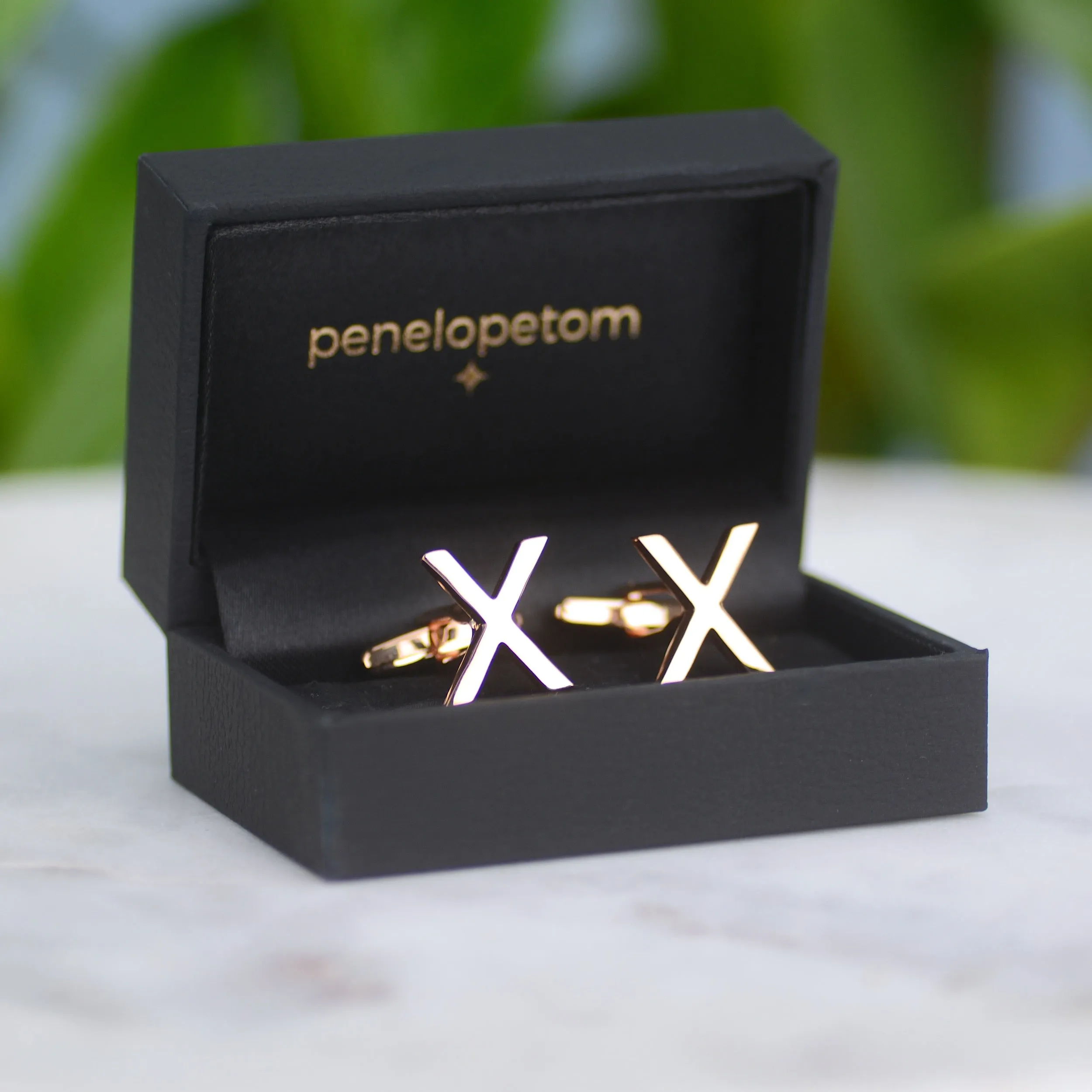 Personalised Kisses Cufflinks