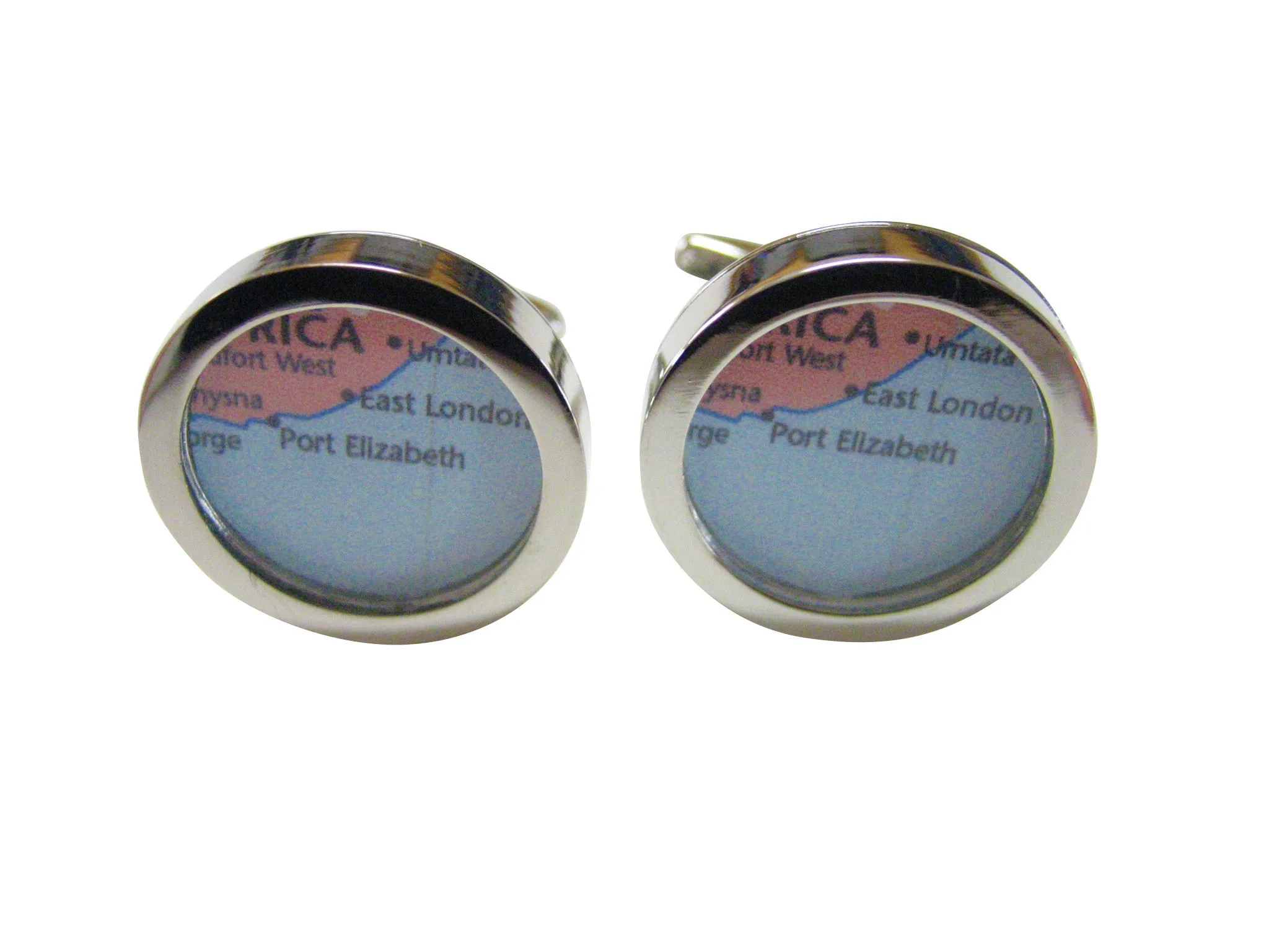Port Elizabeth Map Cufflinks
