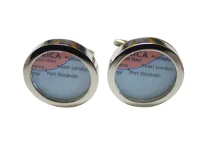 Port Elizabeth Map Cufflinks