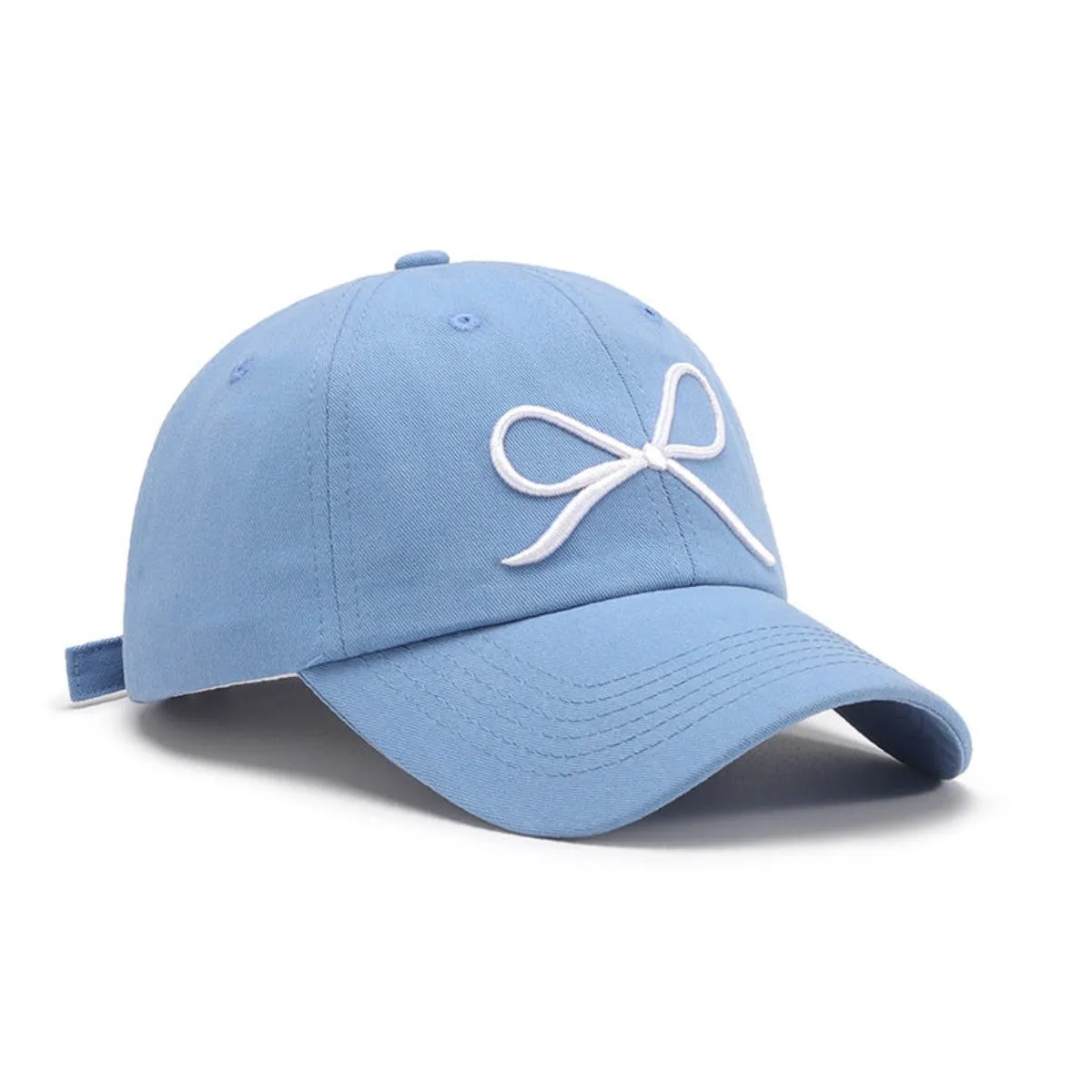 Precious Bow Embroidered Baseball Cap